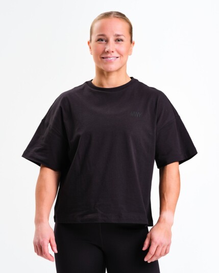 mywhy Loose Fit Crop Tee W Black XS