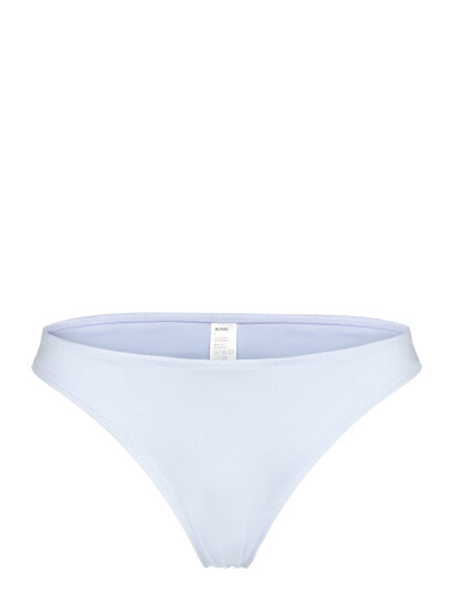 Monki Scooped High-Cut Bikini Bottoms - Blue - XXS