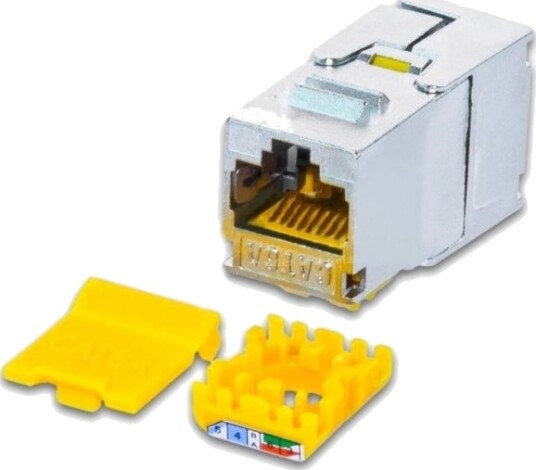 Wirewin Wks Jack Kat6a Slim 48 Rj 45 Gul