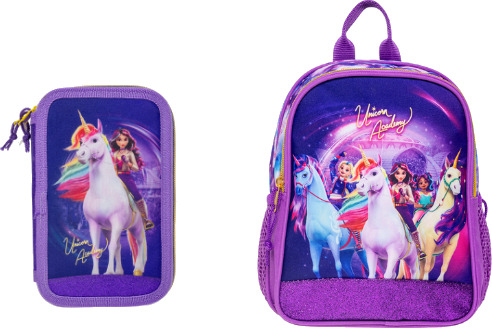 Unicorn Academy Dobbeltpennal Lilla
