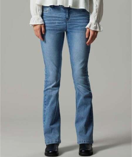 LMTD Nlfrar flared jeans til barn Medium Blue Denim 158
