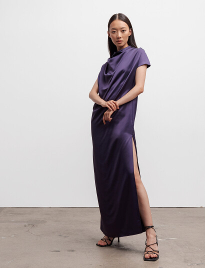 Ahlvar Gallery Milly Dress - Purple - L