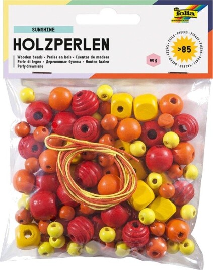 Folia Perlesett Med Treperler Og Tråd Solskinn