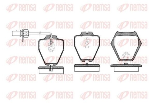 Bremseklosser REMSA 0752.02 Bremseklosser REMSA 0752.02