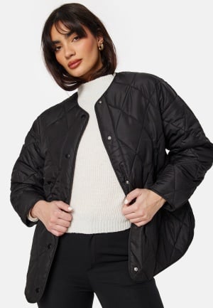 Pieces Stella Quilted Jacket Black L