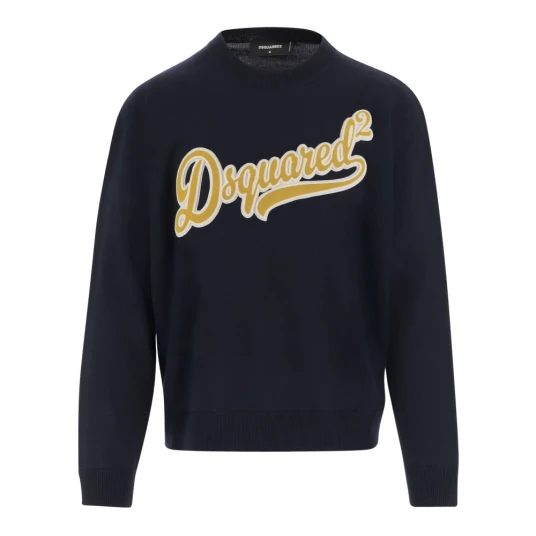 Dsquared2 Herre Strikkevarer Blå L, Dsquared2 Herre Strikkevarer Blå L,