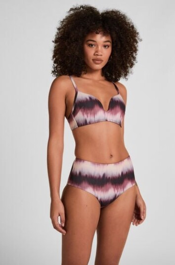 Hunkemöller Høy Midje Bikinibukse Mauritius Lilla