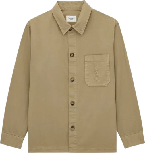 Saint Laurent Herre Skjorter Beige L, Saint Laurent Herre Skjorter Beige L,