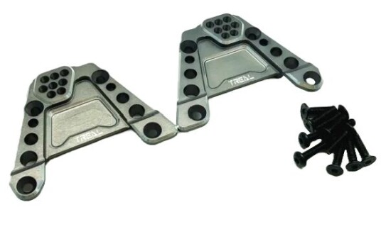 Treal Alu Rear Shock Towers Gray SCX10 lll Treal Alu Rear Shock Towers Gray SCX10 lll