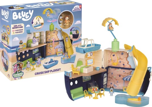 Bluey Lekesett Cruiseskip med Figurene og Tilbehør Bluey Lekesett Cruiseskip med Figurene og Tilbehør