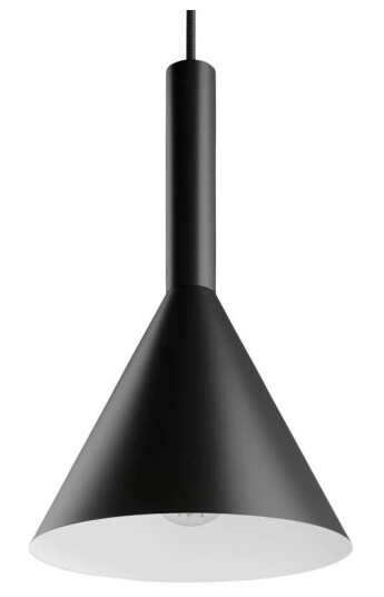 Arcchio Tadej pendellampe, 1 lys 19 cm svart-hvitt