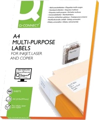 Q Connect Kf10656 Hvit A4 Laser/Blekkskriver Universell Rektangel 70 G/M²