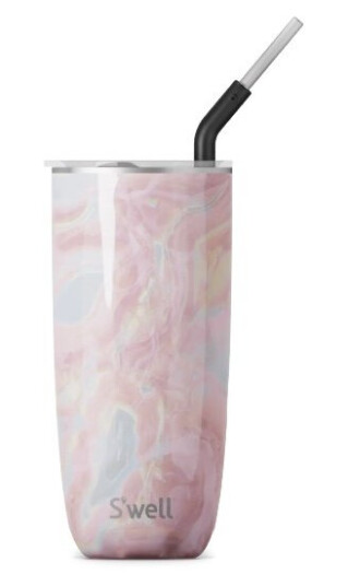 Swell Termokopp m/Sugerør 700 ml Geode Rose