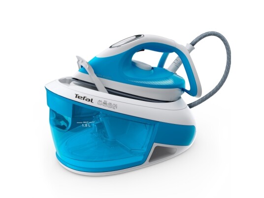 Tefal Express Airglide Sv8002 380 G/Min Durilium Airglide Såle 5,9 Stang 1,8 L 120 G/Min Blå Hvit Tefal Express Airglide Sv8002 380 G/Min Durilium Airglide Såle 5,9 Stang 1,8 L 120 G/Min Blå Hvit