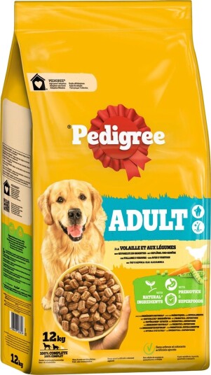 Pedigree Tørrfôr Adult Fjærkre & Grønnsaker 12 kg