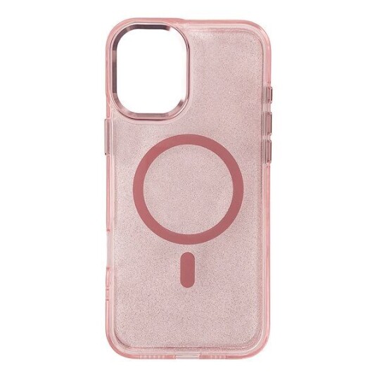 Hurtel Glitter MagSafe Deksel for iPhone 16e Rosa