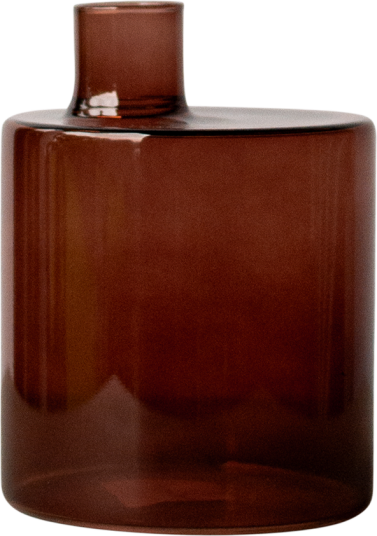 Dbkd Pipe vase 14 cm Dark red Dbkd Pipe vase 14 cm Dark red