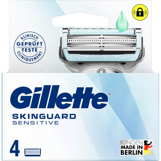 Gillette SkinGuard Sensitive barberblader 4 stk.