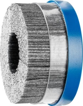 Pferd Composite Disc Brushes Crimped Composite, With Bridle, With Hole, 10 Cm, 1 Stykker