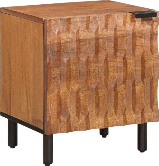 Nattbordskap Brun 40 x 33 x 46 cm Massiv mango tre