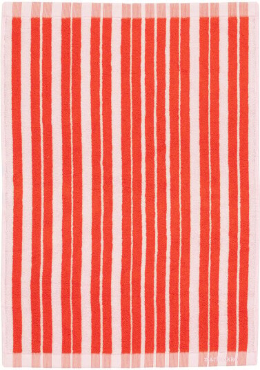 Marimekko Raide håndkle 50x70 cm Red light pink