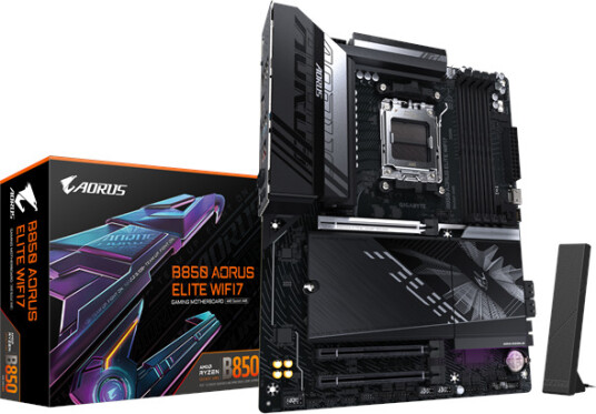 Gigabyte B850 AORUS ELITE Hovedkort ATX med Wi-Fi 7 og DDR5