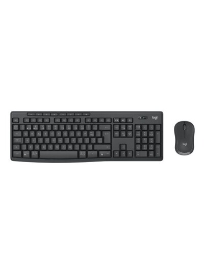 Logitech MK370 Combo for Business keyboard and mouse set QWERTY Portuguese graphite Input Device Tastatur & Mussett Portugisisk Svart