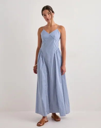Only   Blå   Onltiari Strap Hip Dress Wvn