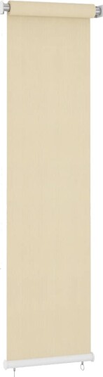vidaXL Utendørs rullegardin kremhvit 60x230 cm HDPE