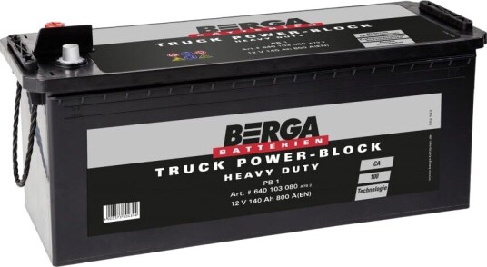 Berga Truck Power Block12V 140AH 800CCA (513/189/223mm)