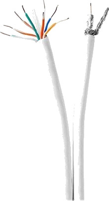 Nedis Coax / CAT6 Combination Cable bulk aerial/network cable 25 m