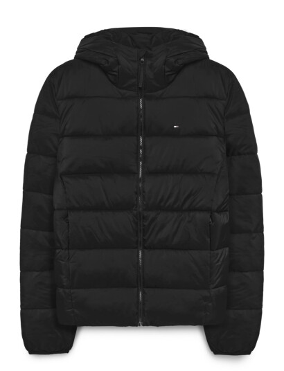 Tommy Hilfiger Mid Weight Hooded Jacket - Black - XXXL