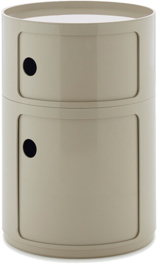 Kartell Componibili New Big Oppbevaring Med 2 Rom Dove Grey Kartell Componibili New Big Oppbevaring Med 2 Rom Dove Grey