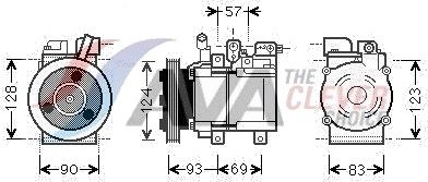 AC-kompressor AVA COOLING SYSTEMS HYK259