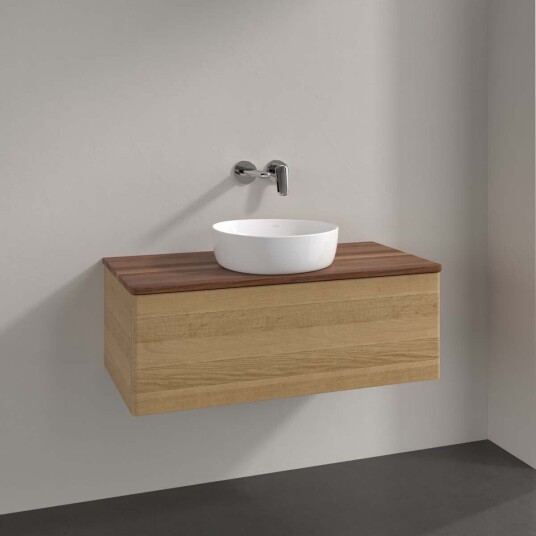 Villeroy & Boch Antao Servantskap med 1 skuff 100x50x36 cm m/lys Eik/Valnøtt