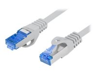 Lanberg - Koblingskabel - RJ-45 (hann) til RJ-45 (hann) - 20 m - S/FTP - CAT 6a - flertrådet - grå, RAL 7035