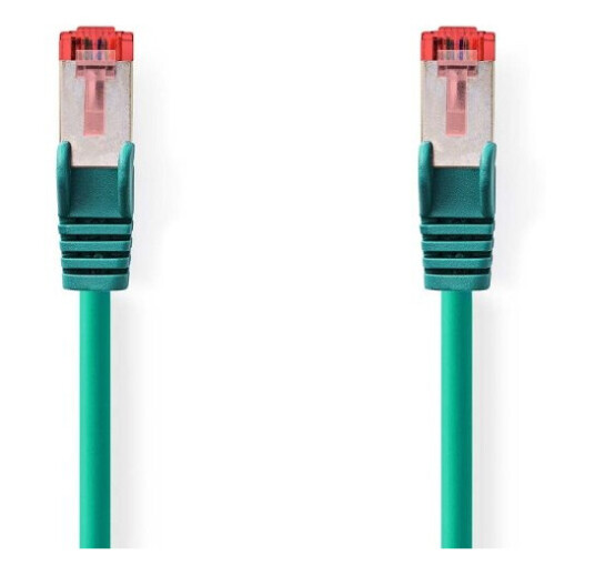 Nedis CAT6 Nettverkskabel | RJ45 Han | RJ45 Han | S/FTP | 0.25 m | Rund | LSZH | Grøn | Label