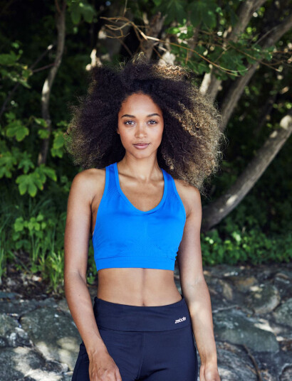 ZEBDIA Seamless Bra - Blue - XL-XXL