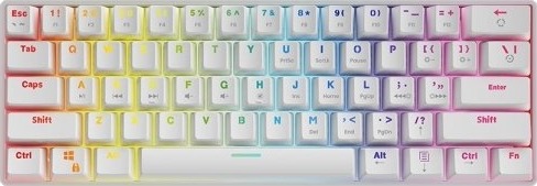 Savio Whiteout Red Gamingtastatur SAVGK-WHITEOUT RED
