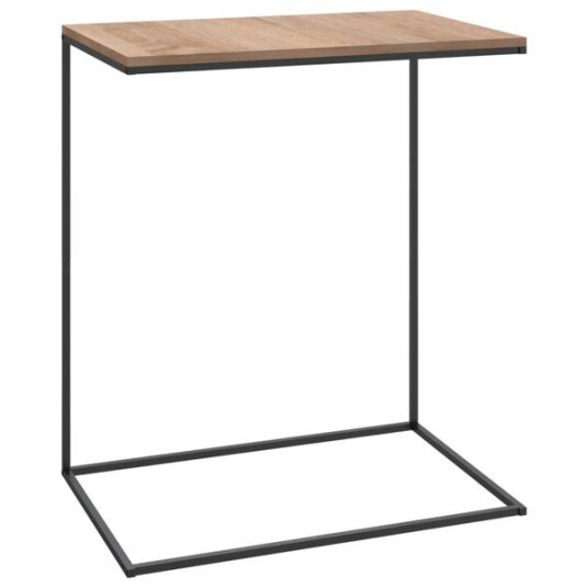 Vxl Sidebord 55x35x66 cm - sort med treplate