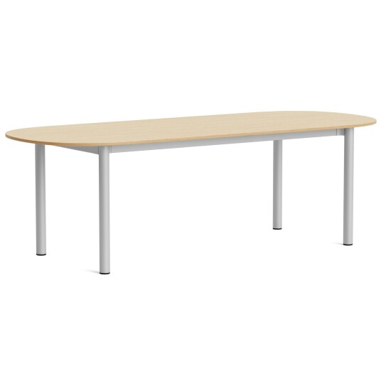 Hay Annex Bord Avlang 95x240 cm Aluminium / Lakkert Eik Hay Annex Bord Avlang 95x240 cm Aluminium / Lakkert Eik