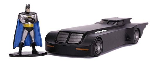 DC Comics Batman Kjøretøy 1:32 Animated Batmobil med Batman figur DC Comics Batman Kjøretøy 1:32 Animated Batmobil med Batman figur