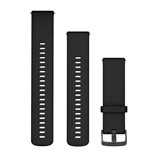 GARMIN QUICK RELEASE ARMBÅND 22 MM SILIKON, SVART/SKIFERGRÅ GARMIN QUICK RELEASE ARMBÅND 22 MM SILIKON, SVART/SKIFERGRÅ