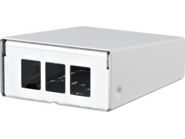 Metz Metz Connect Ap Keystone-Kabinett 3-Port Pure White Ral9010
