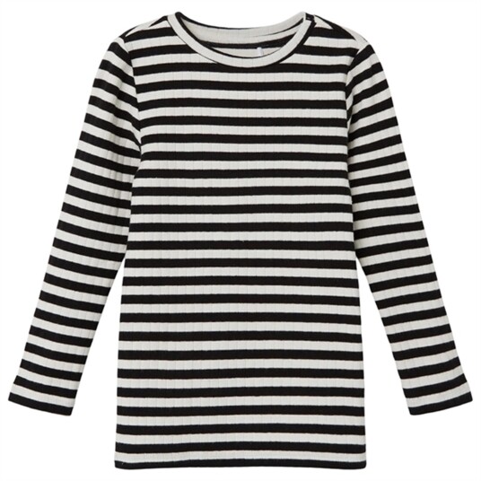 Name It Black Suraja Slim Genser Stripe Noos 86