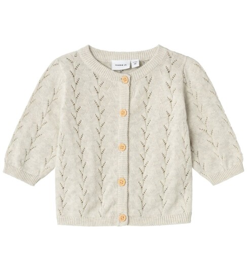 Name It Banni Strikket Cardigan Peyote Melange Grå 56 Name It Banni Strikket Cardigan Peyote Melange Grå 56
