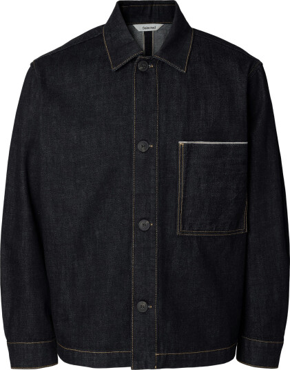 Selected Slmregular Joe Selvedge 804 Db Jacket Navy XXL