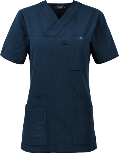 Smila Workwear dame Carin bluse marineblå 1 stk SBG-77802-28 L