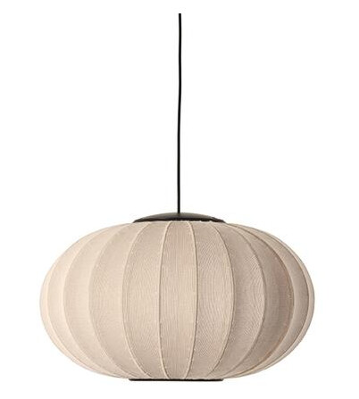 Made By Hand Knit-Wit Oval Taklampe Ø57 Sand Stein LED