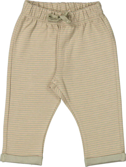 MarMar Bukse Bonded Jersey Pitti Sage Incense Stripe (74 / 9 mnd)